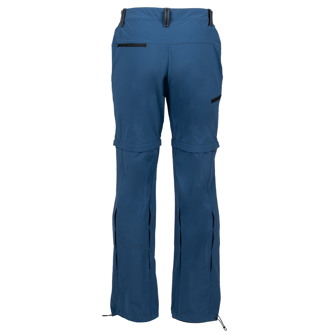 Pantalon trekking transformable avec genoux préformés et poches zippées sécurisées