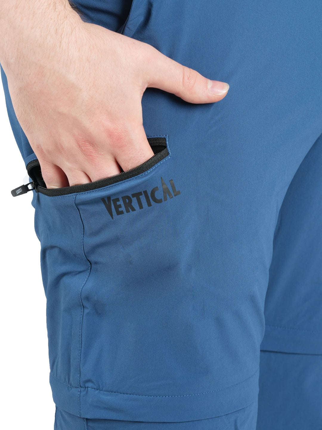 Pantalon Aubrac Vertical Homme – convertible en short via zip, tissu stretch 4 directions léger et respirant, idéal pour la randonnée et le trekking outdoor