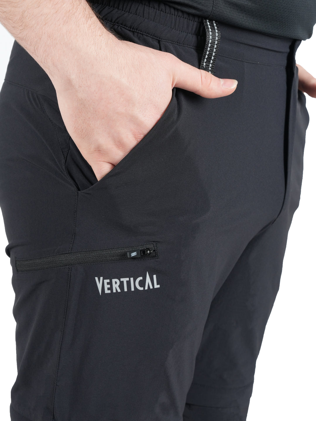 Pantalon Aubrac Vertical Homme – convertible en short via zip, tissu stretch 4 directions léger et respirant, idéal pour la randonnée et le trekking outdoor