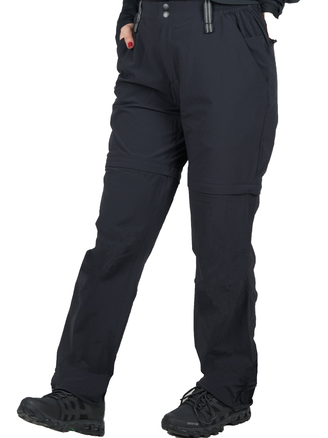 Pantalon Aubrac Vertical Femme – convertible en short via zip, tissu stretch 4 directions léger et respirant, idéal pour la randonnée et les activités outdoor