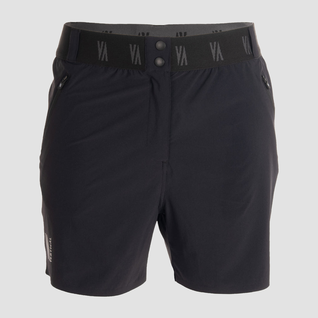 Short technique Aubrac Vertical Femme – tissu stretch 4 directions, poches mesh ventilées, idéal pour la randonnée et les activités outdoor en été