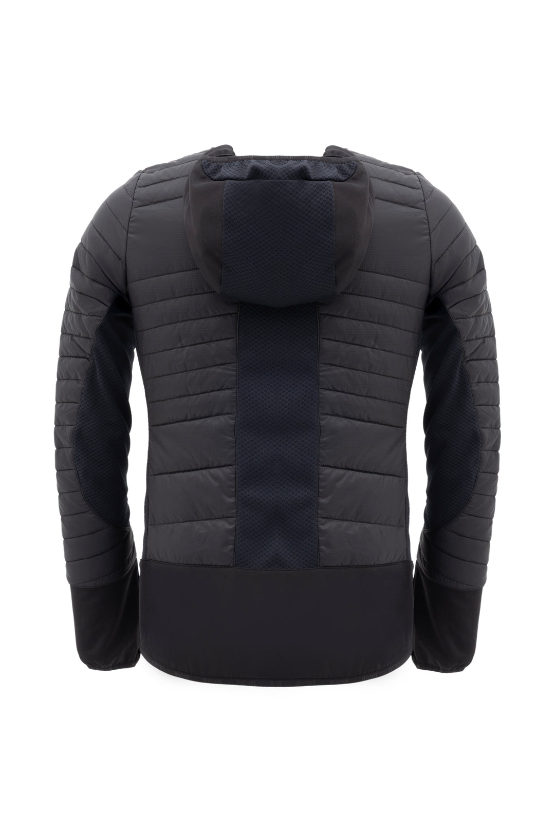 Aeroquest Hybrid veste technique - vue de face avec panneaux polyester recyclé et jersey brossé