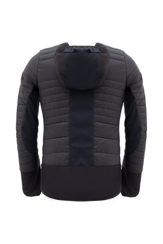 Aeroquest Hybrid veste technique - vue de face avec panneaux polyester recyclé et jersey brossé