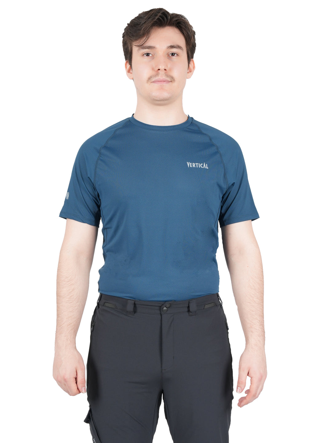 T-shirt Alpine manches courtes Vertical Homme – léger et respirant, protection anti-UV UPF 50+, mesh 3D à séchage rapide, idéal pour la randonnée et le trekking