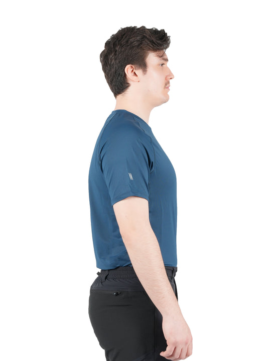 T-shirt Alpine manches courtes Vertical Homme – léger et respirant, protection anti-UV UPF 50+, mesh 3D à séchage rapide, idéal pour la randonnée et le trekking