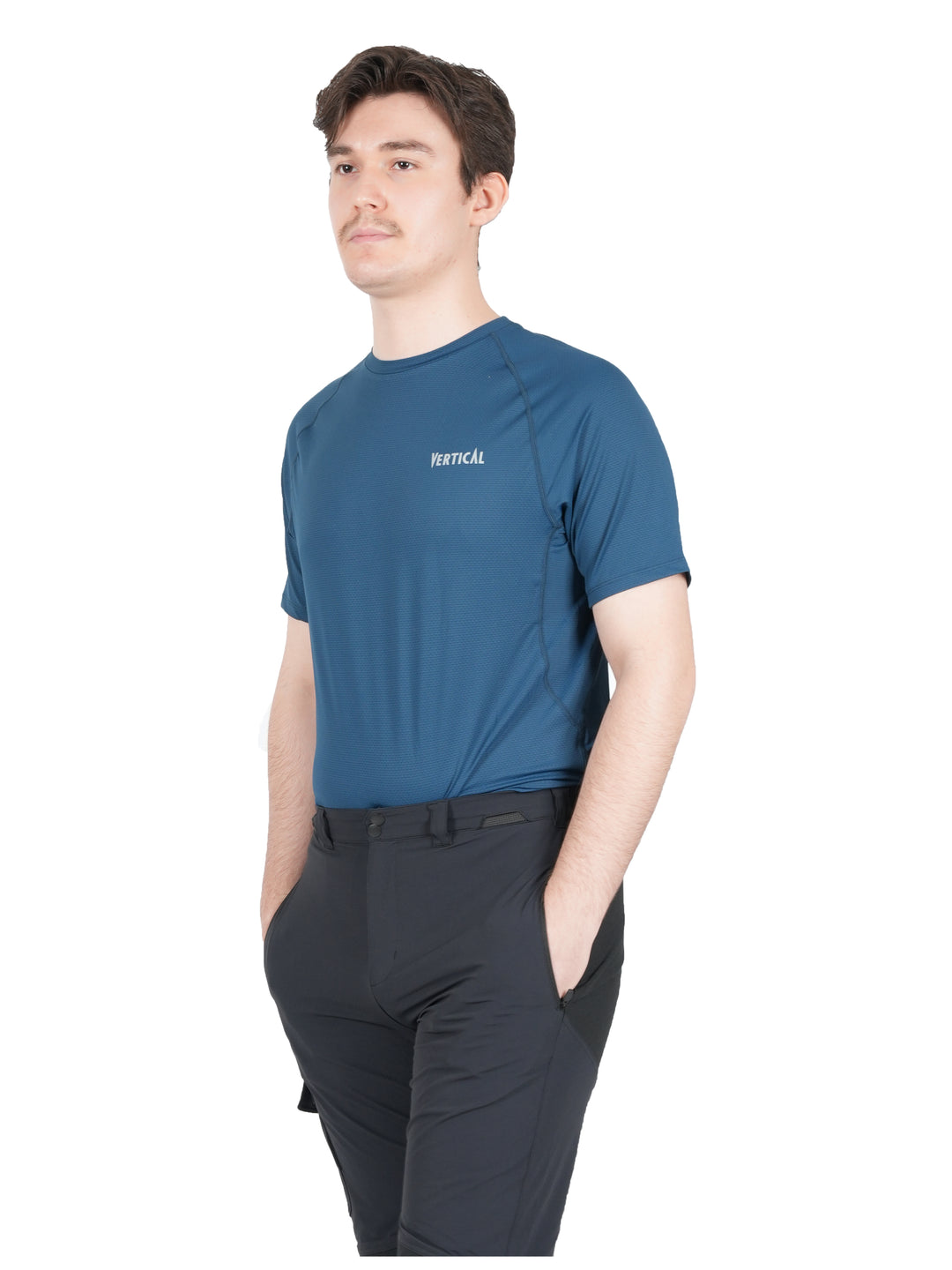 T-shirt Alpine manches courtes Vertical Homme – léger et respirant, protection anti-UV UPF 50+, mesh 3D à séchage rapide, idéal pour la randonnée et le trekking