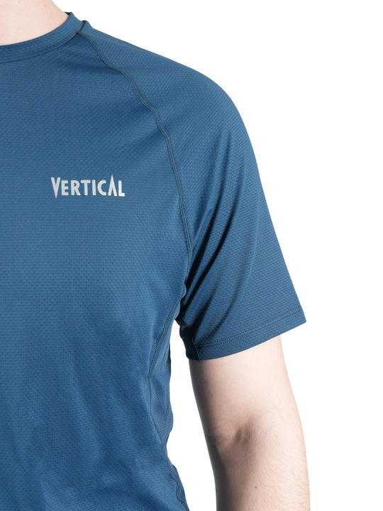T-shirt Alpine manches courtes Vertical Homme – léger et respirant, protection anti-UV UPF 50+, mesh 3D à séchage rapide, idéal pour la randonnée et le trekking