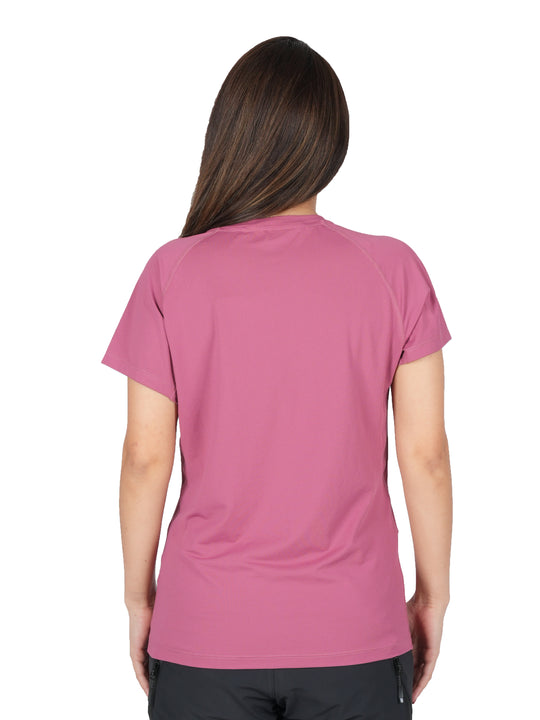 T-shirt Alpine Vertical Femme – léger et respirant, protection anti-UV UPF 50+, mesh 3D à séchage rapide, idéal pour la randonnée et les activités outdoor