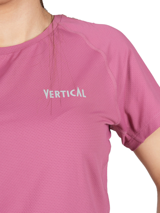 T-shirt Alpine Vertical Femme – léger et respirant, protection anti-UV UPF 50+, mesh 3D à séchage rapide, idéal pour la randonnée et les activités outdoor