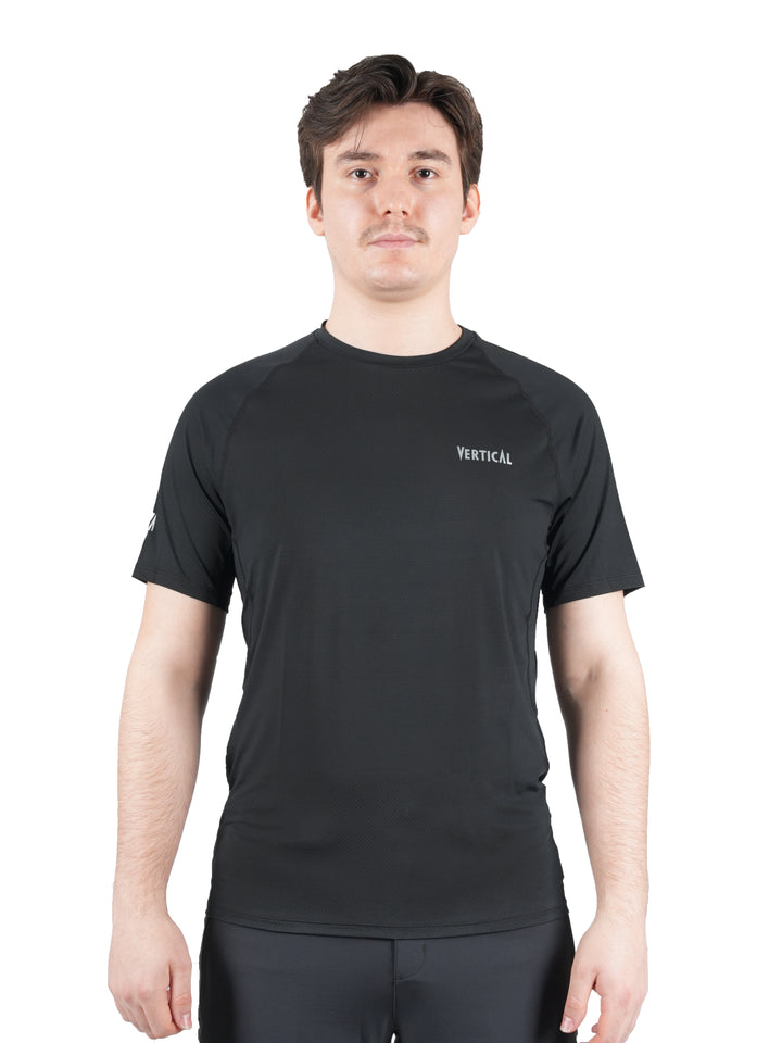 T-shirt Alpine manches courtes Vertical Homme – léger et respirant, protection anti-UV UPF 50+, mesh 3D à séchage rapide, idéal pour la randonnée et le trekking