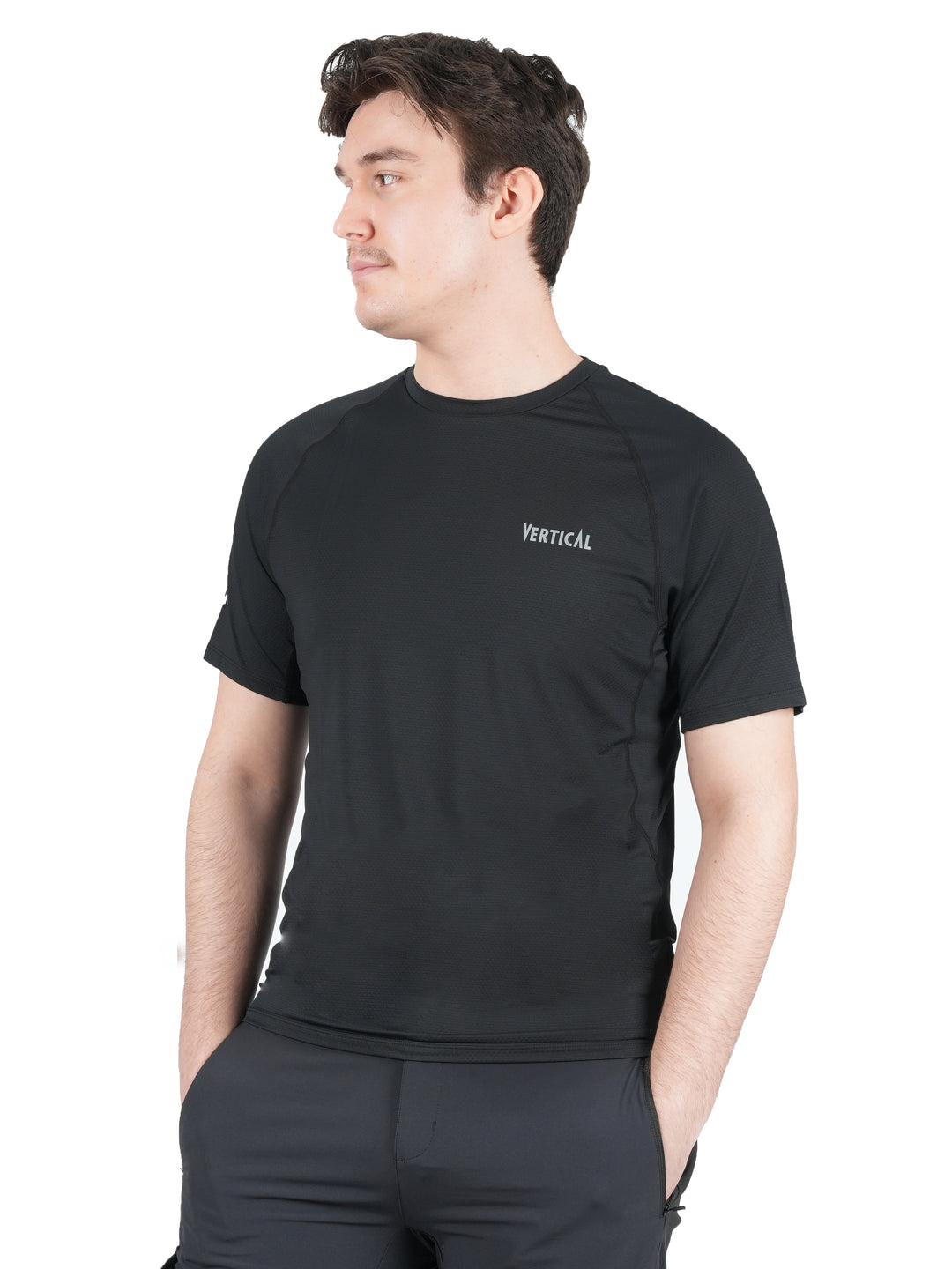 T-shirt Alpine manches courtes Vertical Homme – léger et respirant, protection anti-UV UPF 50+, mesh 3D à séchage rapide, idéal pour la randonnée et le trekking