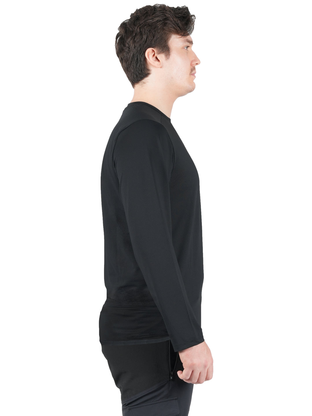 T-shirt Alpine manches longues Vertical Homme – léger et respirant, protection anti-UV UPF 50+, mesh 3D à séchage rapide, idéal pour la randonnée outdoor