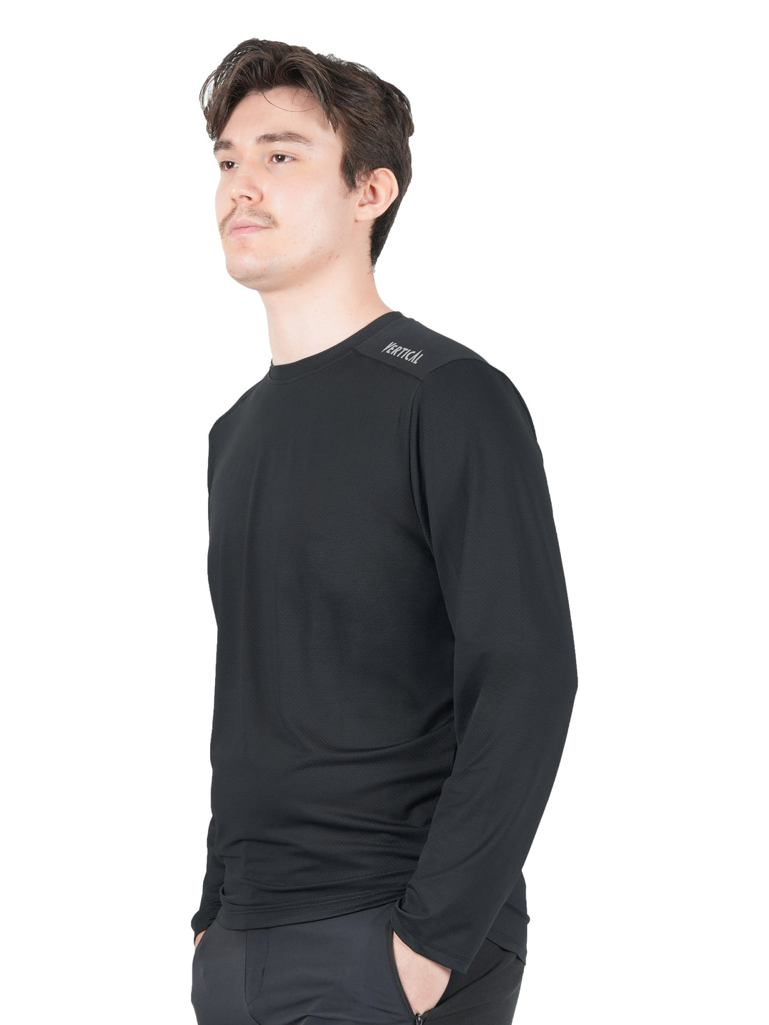T-shirt Alpine manches longues Vertical Homme – léger et respirant, protection anti-UV UPF 50+, mesh 3D à séchage rapide, idéal pour la randonnée outdoor