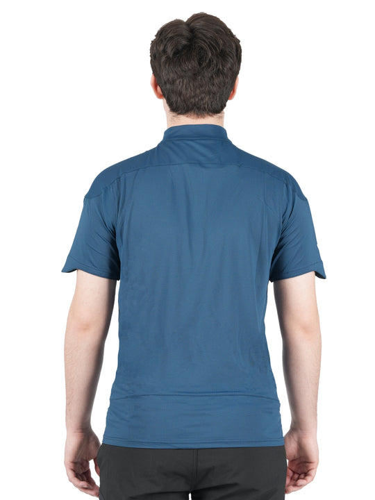 T-shirt technique Drayere Vertical – léger et respirant, protection anti-UV UPF 50+, mesh 3D et demi-zip, idéal pour la randonnée et les activités outdoor