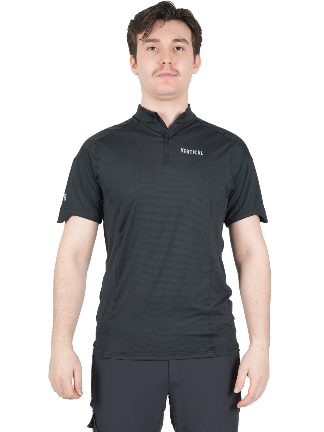 T-shirt technique Drayere Vertical – léger et respirant, protection anti-UV UPF 50+, mesh 3D et demi-zip, idéal pour la randonnée et les activités outdoor