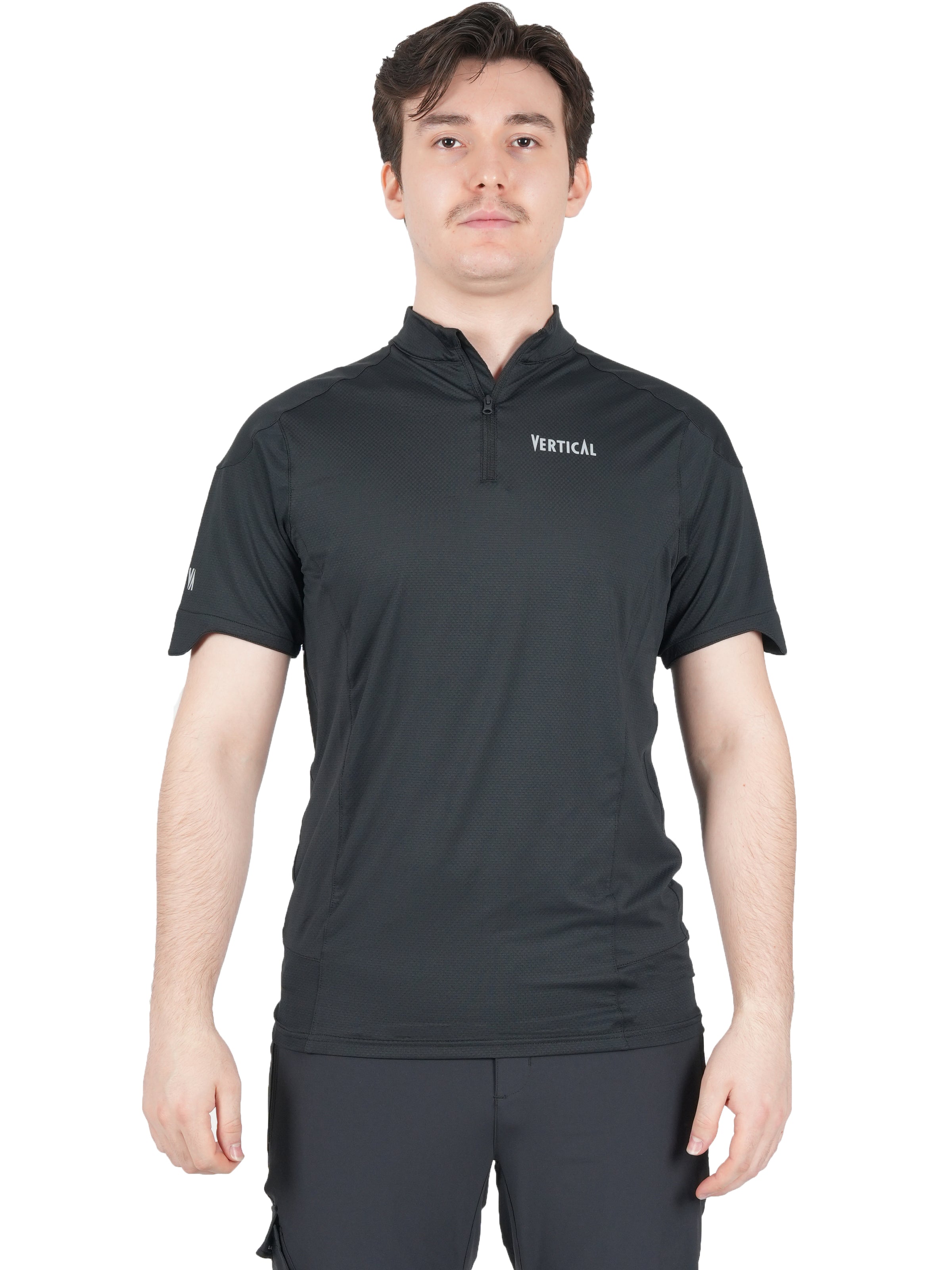 T-shirt technique Drayere Vertical – léger et respirant, protection anti-UV UPF 50+, mesh 3D et demi-zip, idéal pour la randonnée et les activités outdoor