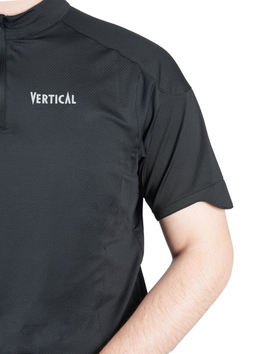 T-shirt technique Drayere Vertical – léger et respirant, protection anti-UV UPF 50+, mesh 3D et demi-zip, idéal pour la randonnée et les activités outdoor
