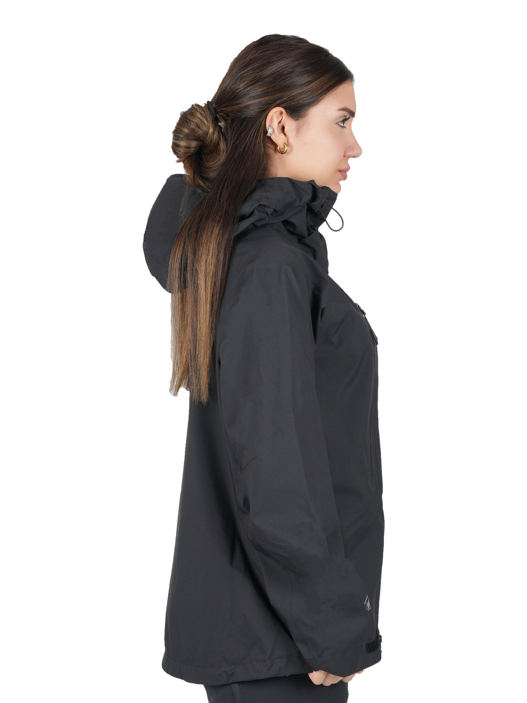 Veste Windy MP+ Vertical Femme – imperméable membrane MP+ 3 couches nylon recyclé 20K/20K, coutures thermosoudées et capuche réglable, idéale pour la randonnée et le ski