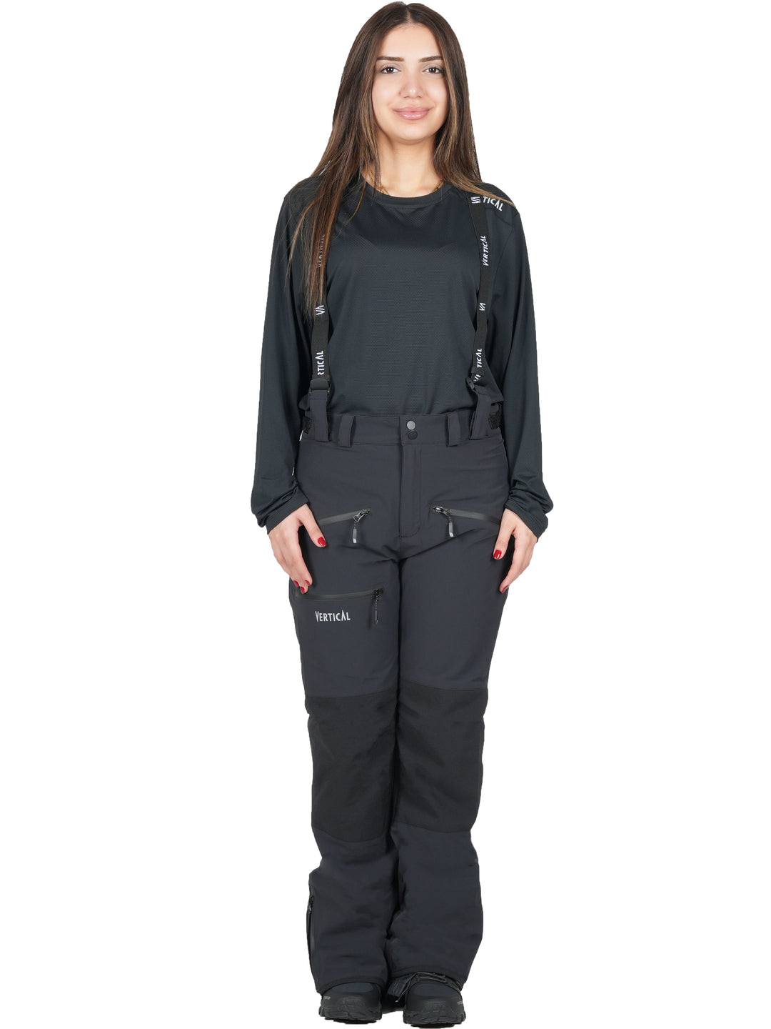 Pantalon Windy Spirit MP+ Vertical Femme – imperméable membrane MP+ 15K/15K, softshell technique avec guêtres intégrées, idéal pour le ski de randonnée et l'alpinisme