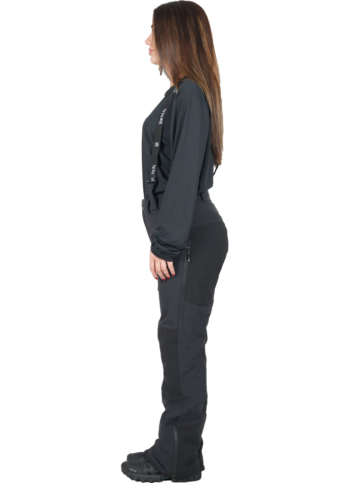 Pantalon Windy Spirit MP+ Vertical Femme – imperméable membrane MP+ 15K/15K, softshell technique avec guêtres intégrées, idéal pour le ski de randonnée et l'alpinisme
