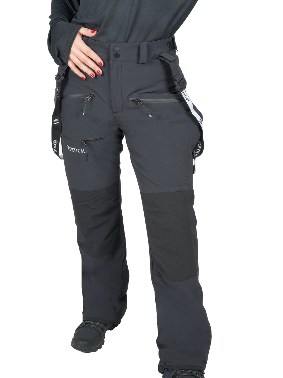 Pantalon Windy Spirit MP+ Vertical Femme – imperméable membrane MP+ 15K/15K, softshell technique avec guêtres intégrées, idéal pour le ski de randonnée et l'alpinisme