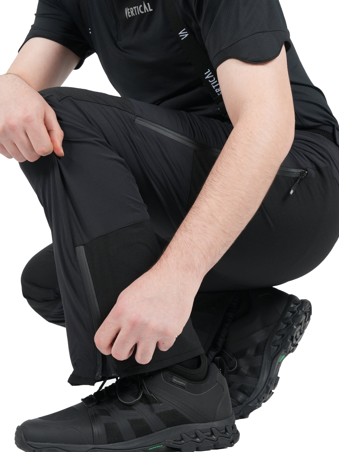 Pantalon Windy Spirit MP+ Vertical Homme – imperméable membrane MP+ 15K/15K, softshell technique avec guêtres intégrées, idéal pour le ski de randonnée et l'alpinisme
