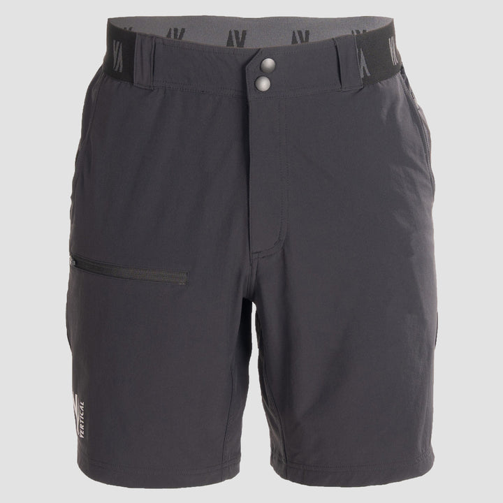 Short outdoor Alpine bleu marin - vue complète avec tissu stretch 4 directions déperlant